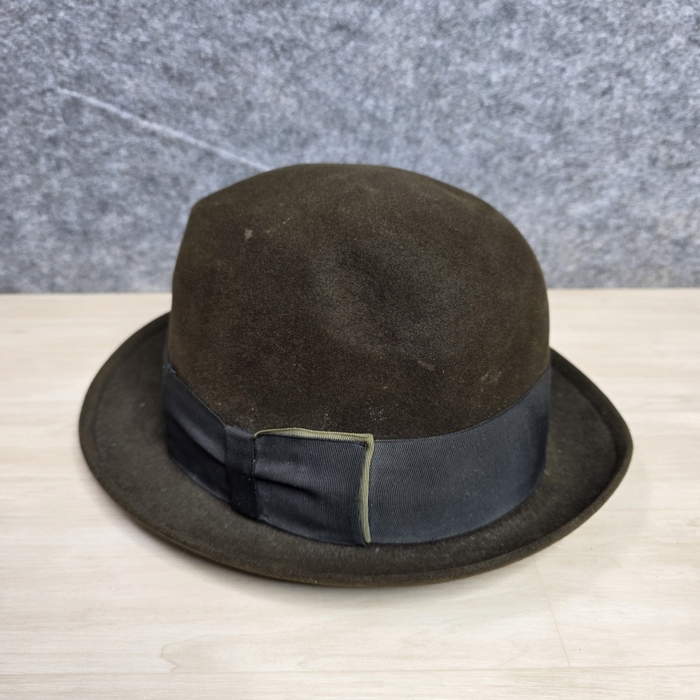 Vintage Resistol Fedora Beaver‎ XXX Brown Black Band Kitten Finish